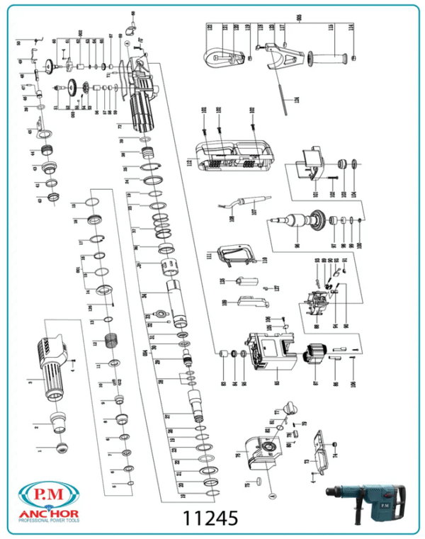 بتن کن 2 حالته 11245 پی ام 11 کیلویی-کد 68 - Image 2