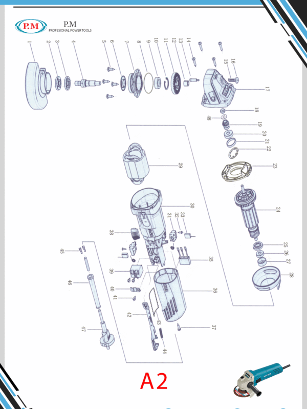 مینی فرز A2 آنکور -کد 37 - Image 2