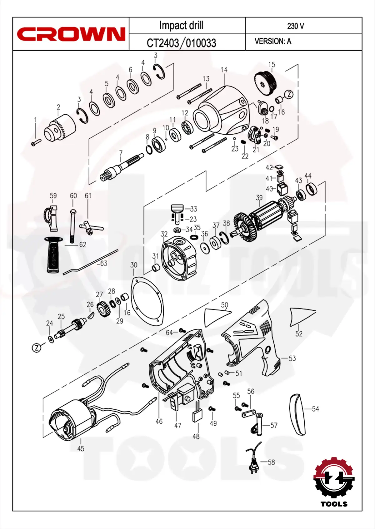 دریل کرون مدل CT10033