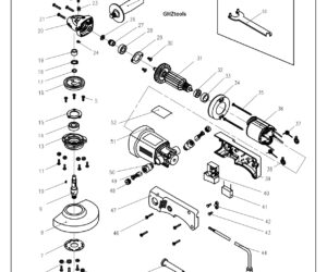 altنقشه انفجاری مینی فرز کرون CT13008