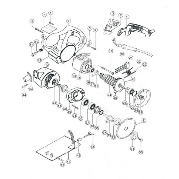 altنقشه انفجاری شیارزن پوکا 1101