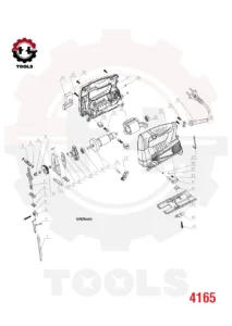 نقشه انفجاری اره عمود بر 4165 رونیکس