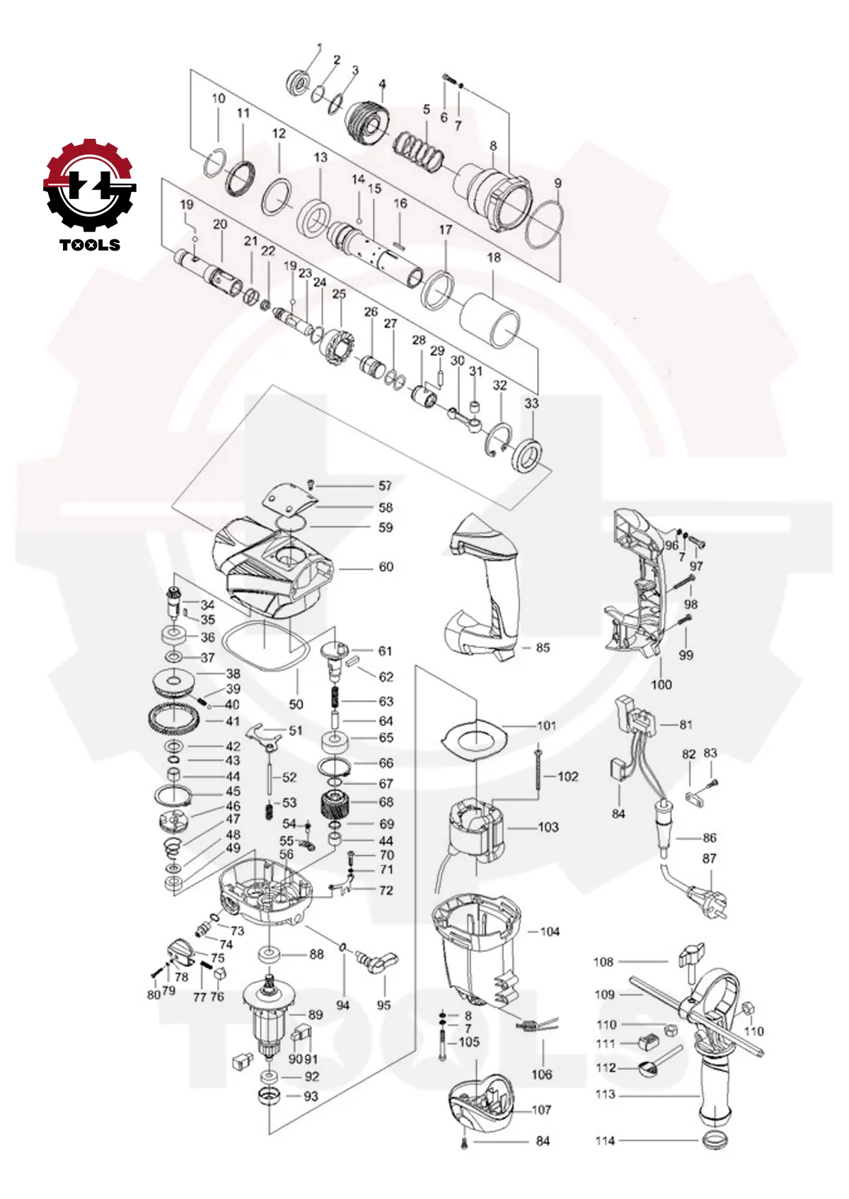 نقشه انفجاری بتن کن 1028 نک NEk
