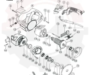 نقشه انفجاری شیارزن پوکا 1101