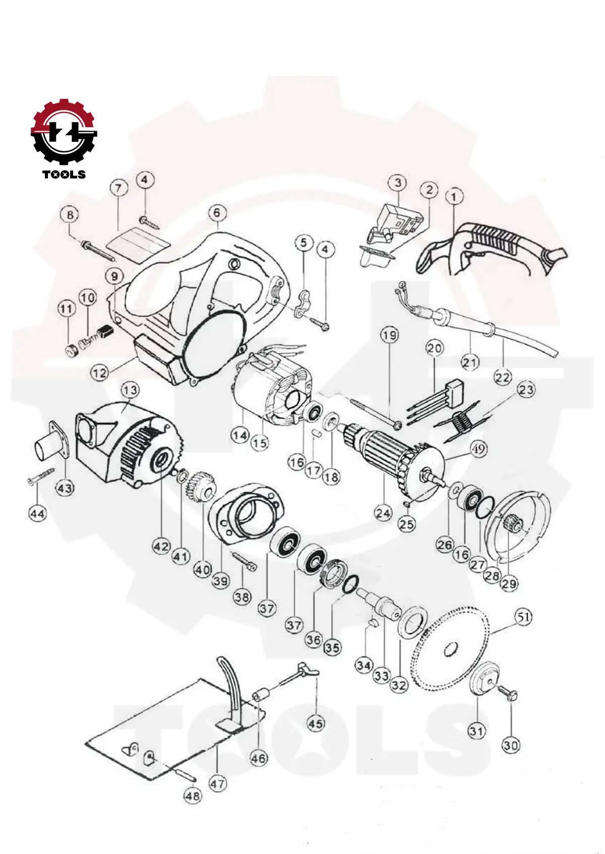 نقشه انفجاری شیارزن پوکا 1101